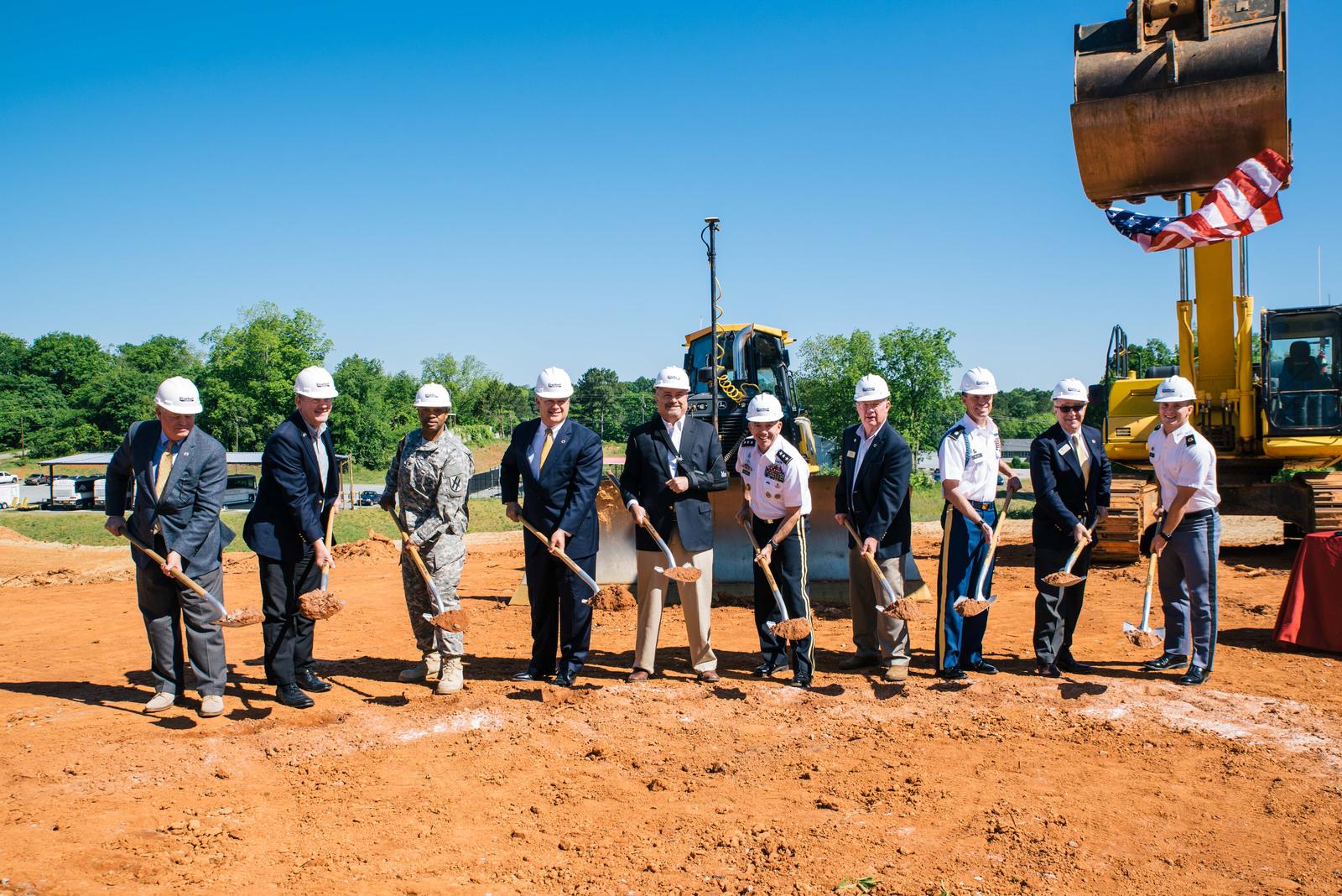 GMC Breaks Ground for New Military Science Building Military